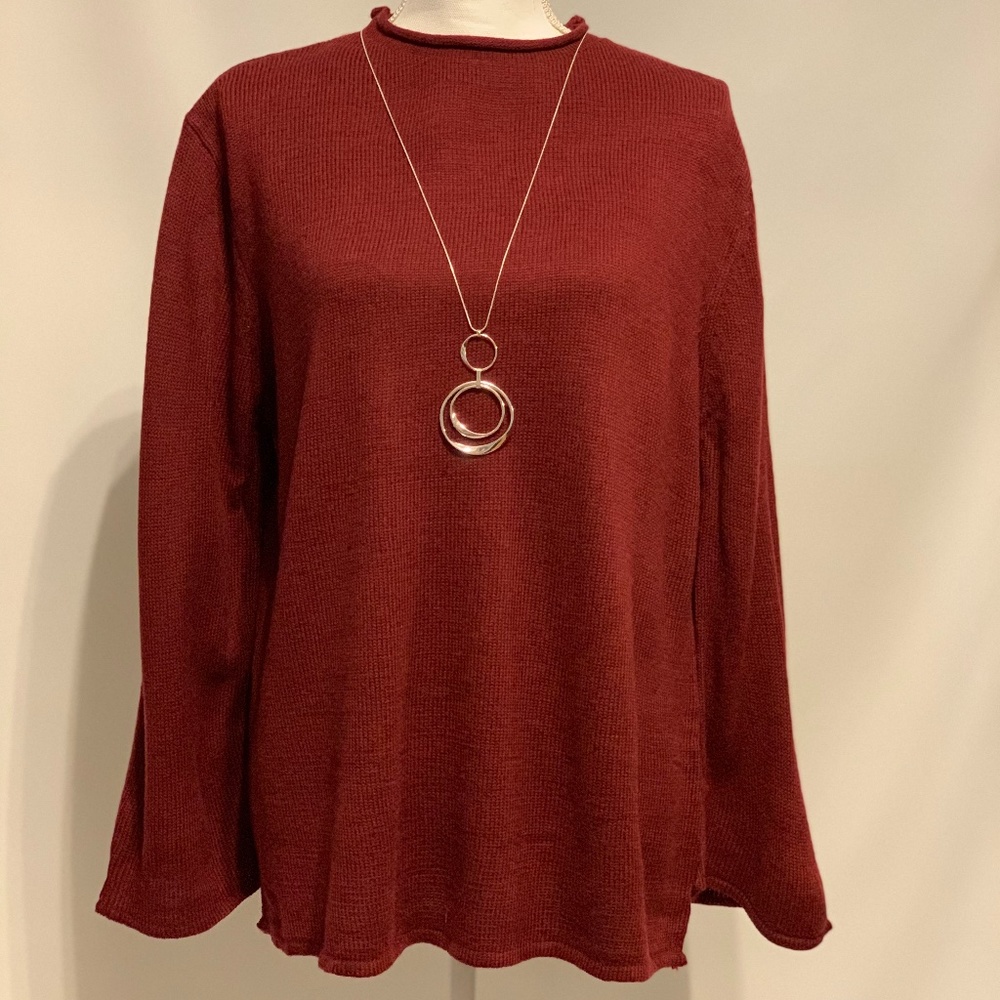 Burgundy sweater